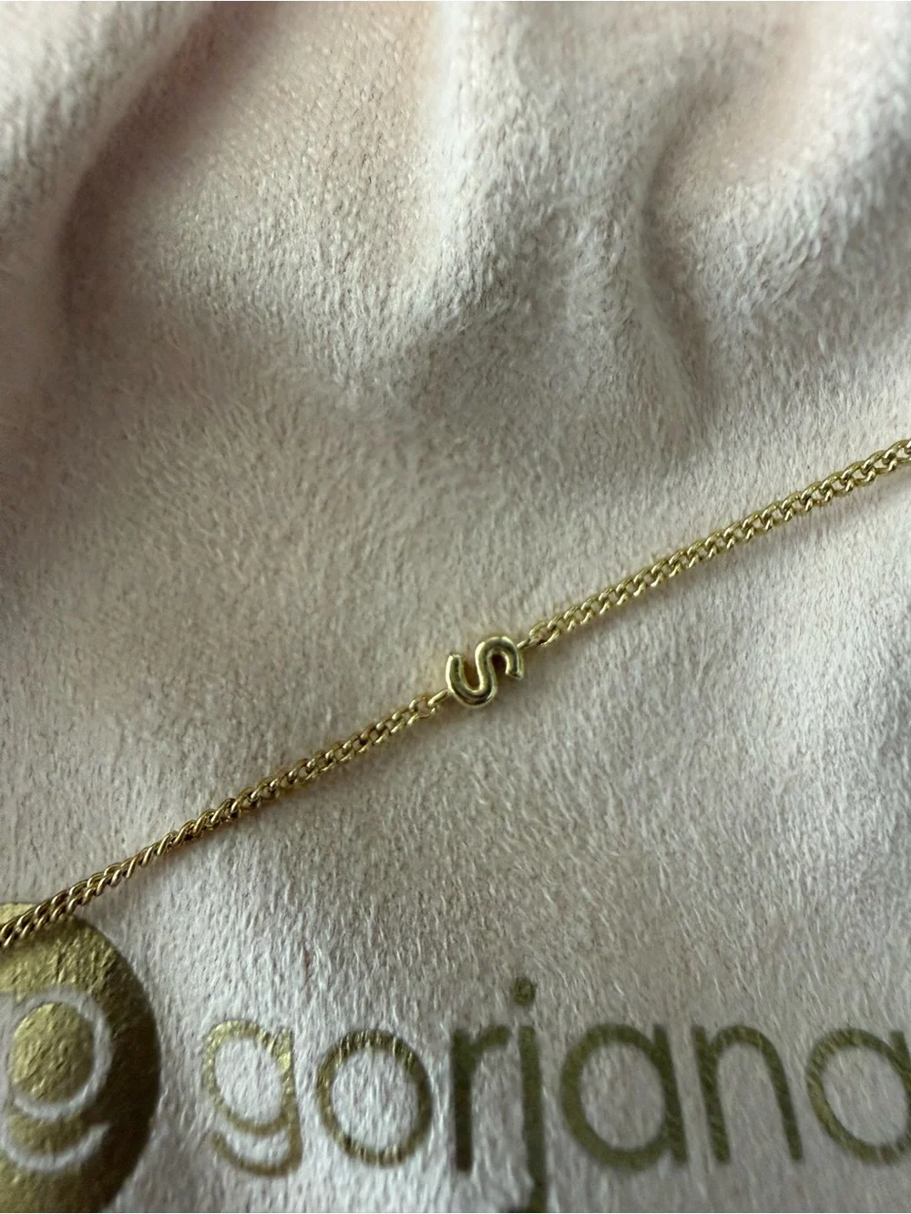 Gorjana Mini 'S' Alphabet Bracelet